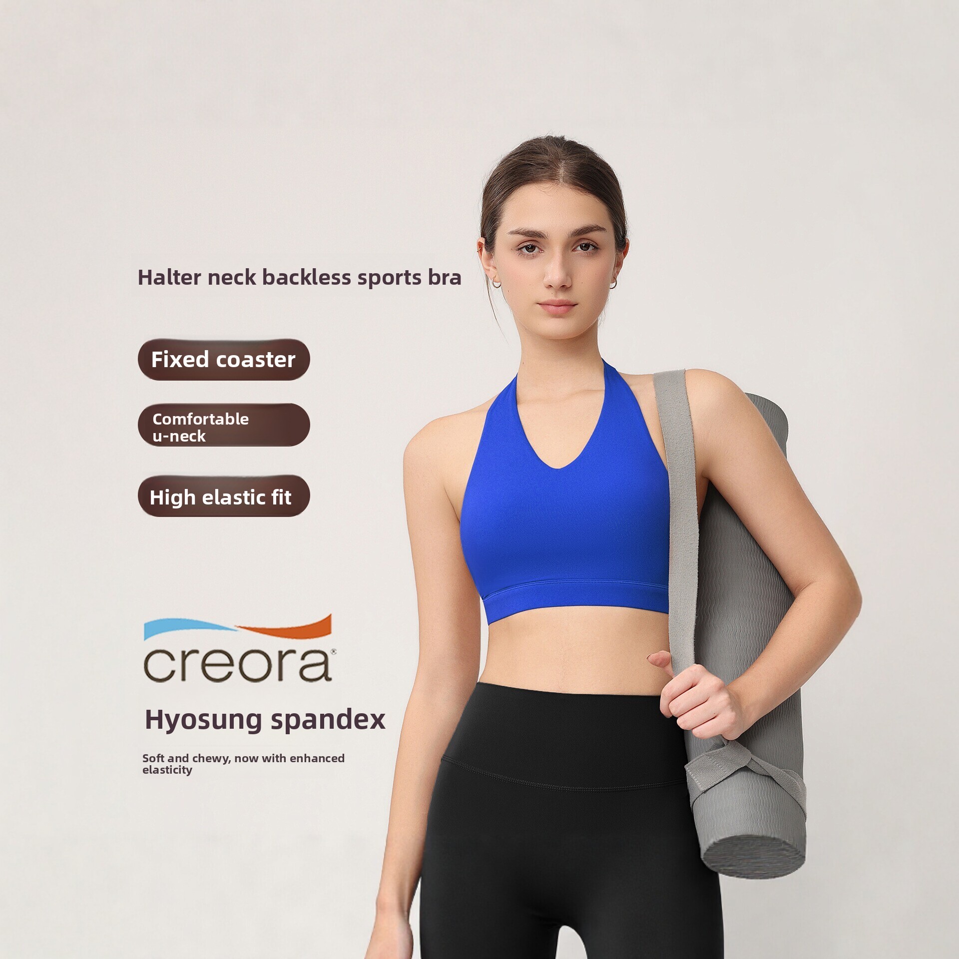 Pilates Yoga Top - حمالة صدر رياضية نسائية بتصميم هالتر