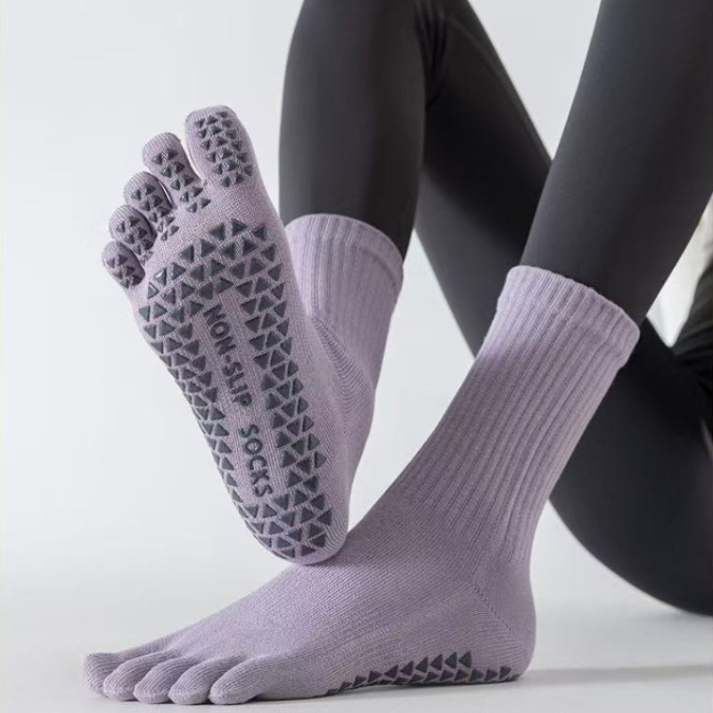 Medias Para Pilates Y Yoga - جوارب يوغا للجنسين بخمسة أصابع، تصل