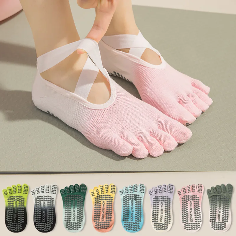 Medias Para Pilates Y Yoga - جوارب يوغا احترافية مضادة للانزلاق من