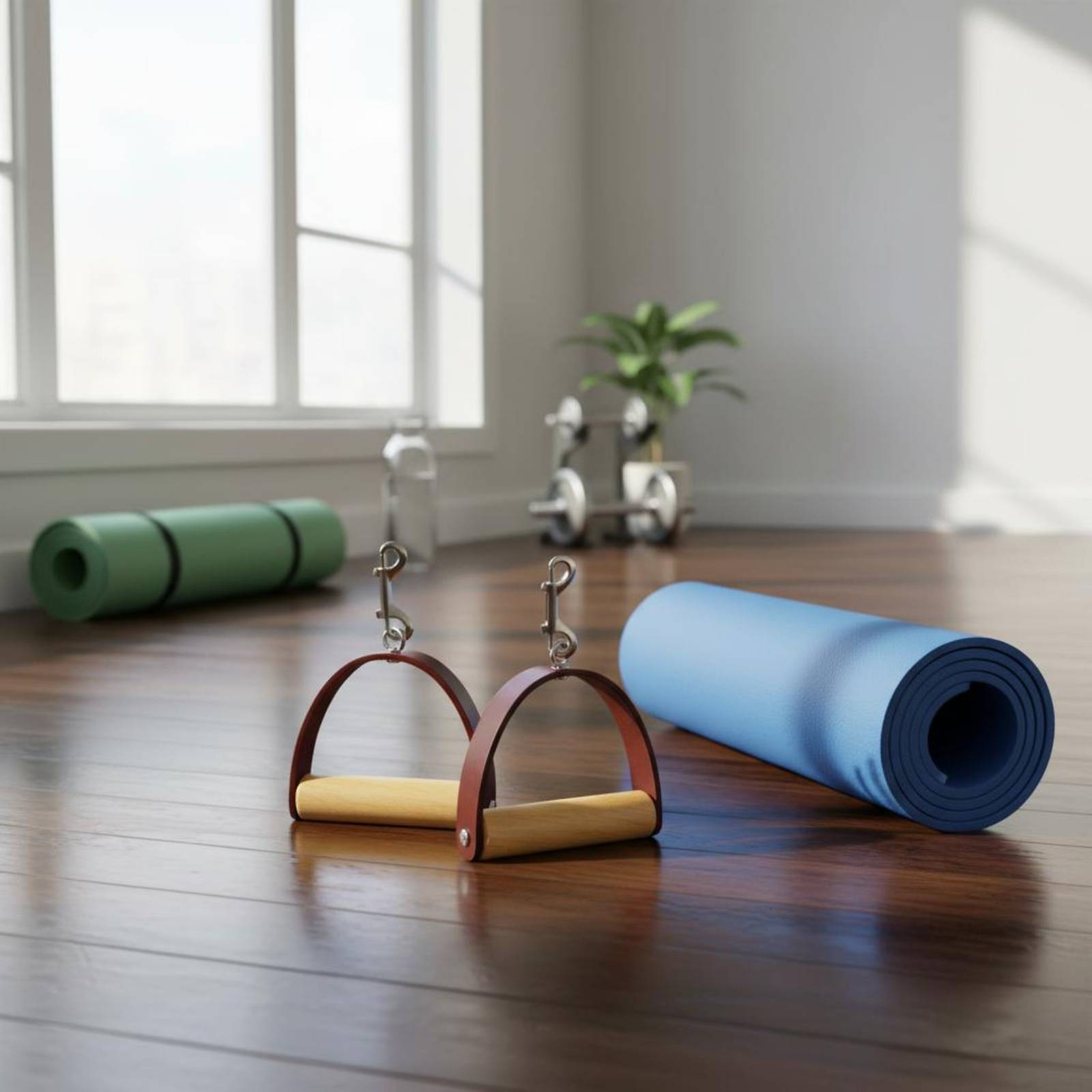 قطعتان/مجموعة مقابض جلدية للبي - مراجعة Pilates & Yoga Unleashed Studio وسعره