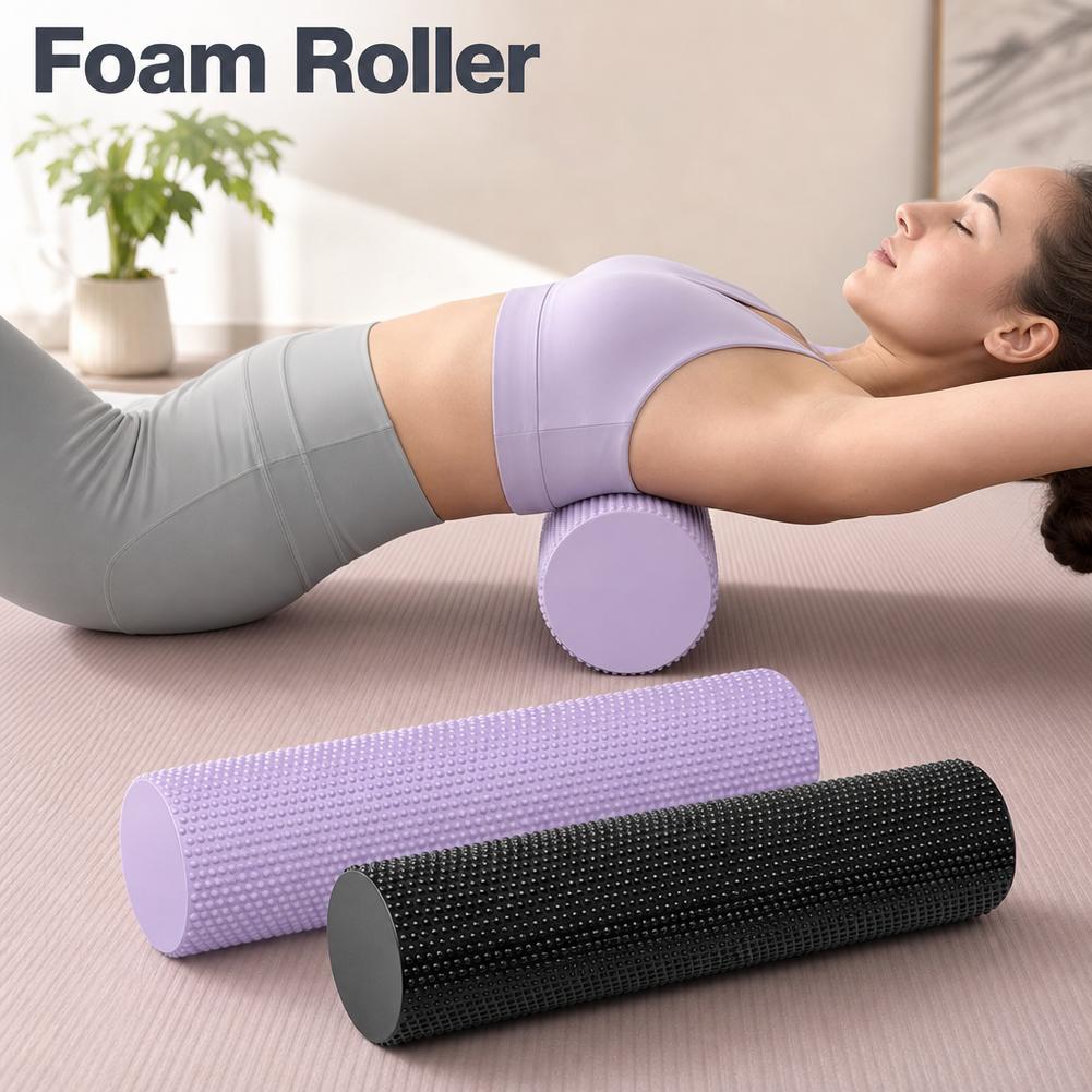 أسطوانة رغوية لليوجا من مادة E - مراجعة Pilates Yoga Roller وسعره