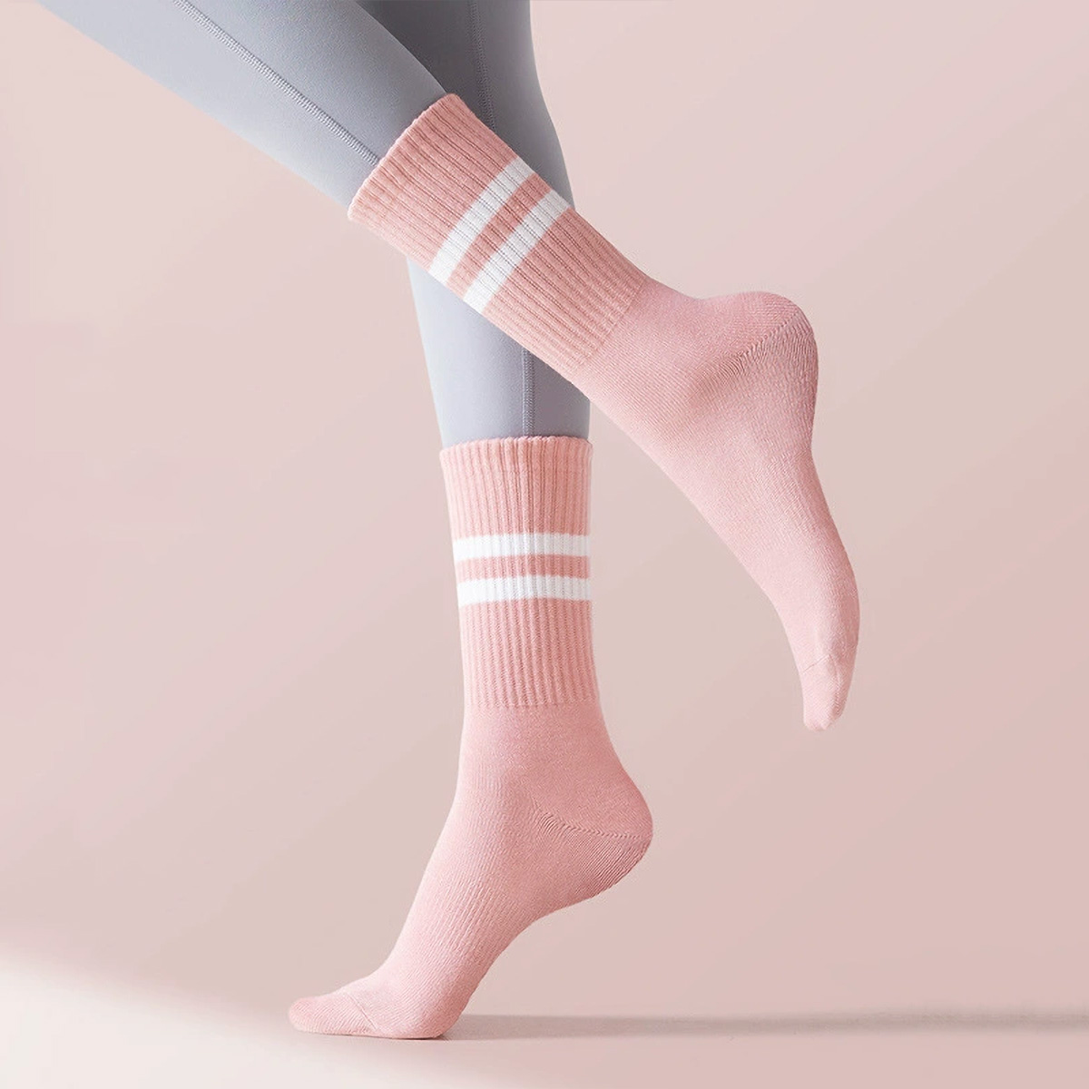 3 أزواج من جوارب اليوغا الطويل - مراجعة Medias Para Pilates Y Yoga وسعره