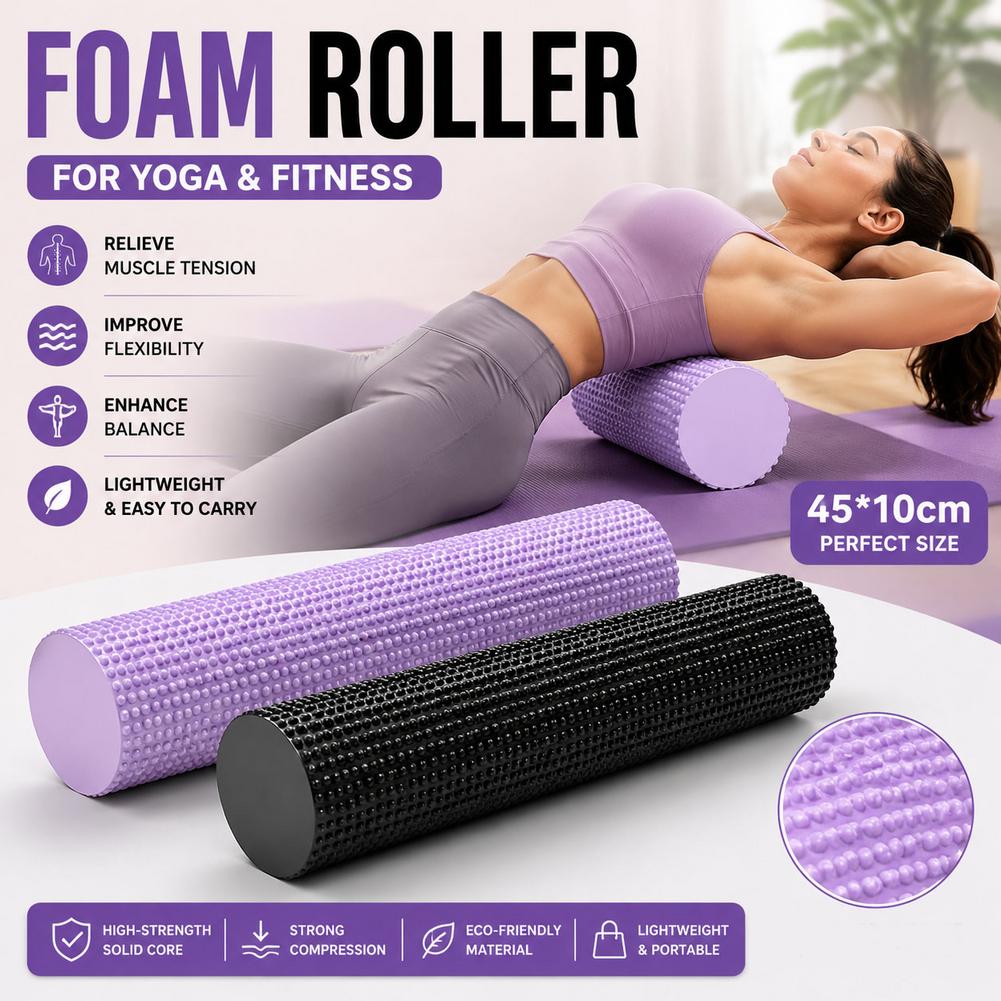 أسطوانة تدليك من مادة EVA لتما - مراجعة Pilates Yoga Roller وسعره