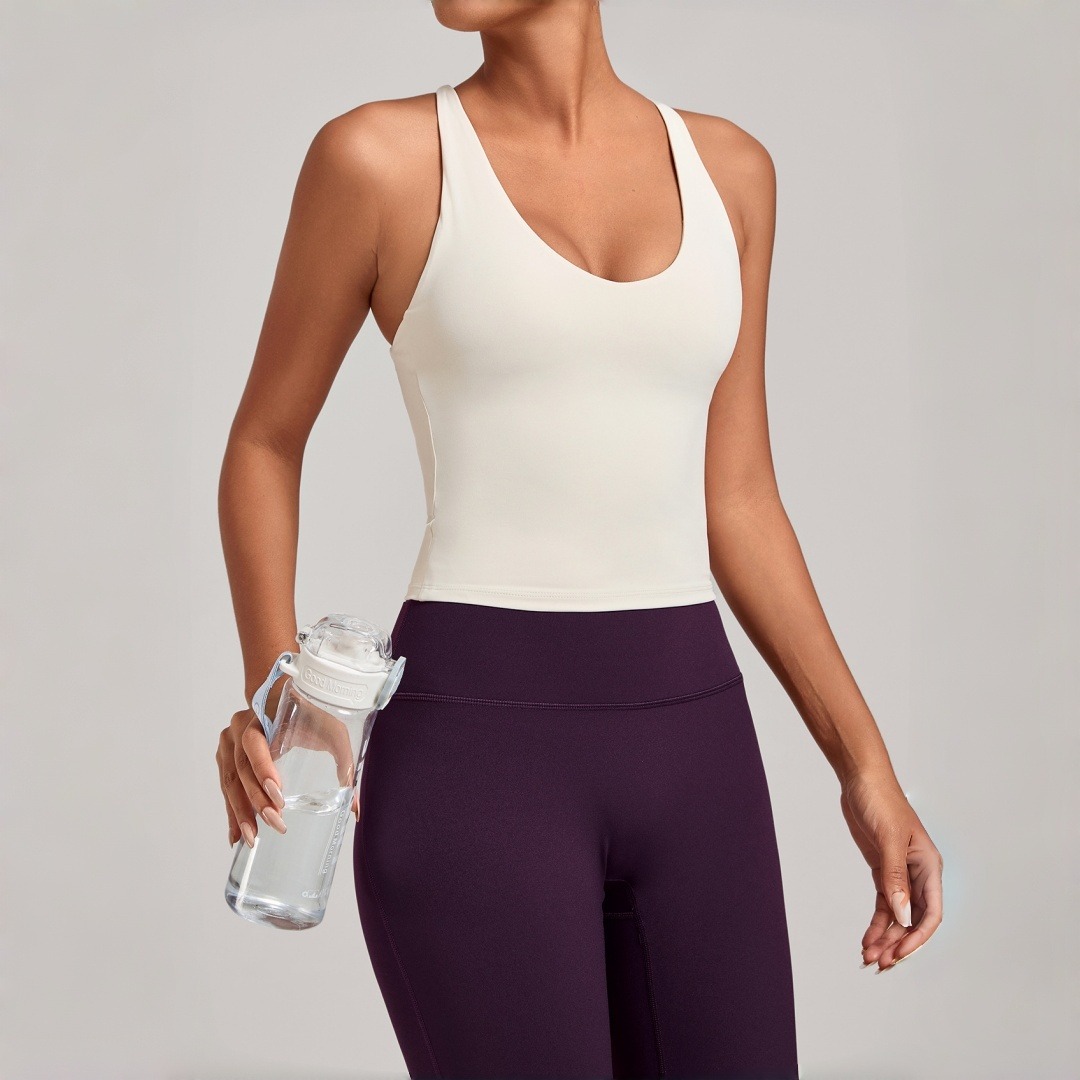 صدرية يوغا نسائية جديدة بحمالا - مراجعة Pilates Yoga Top وسعره